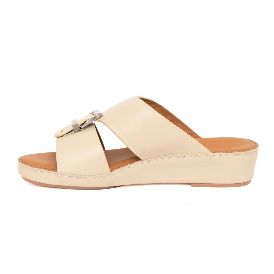 Chic Genuine Leather Arabic Sandal for Men – Slip on Comfort